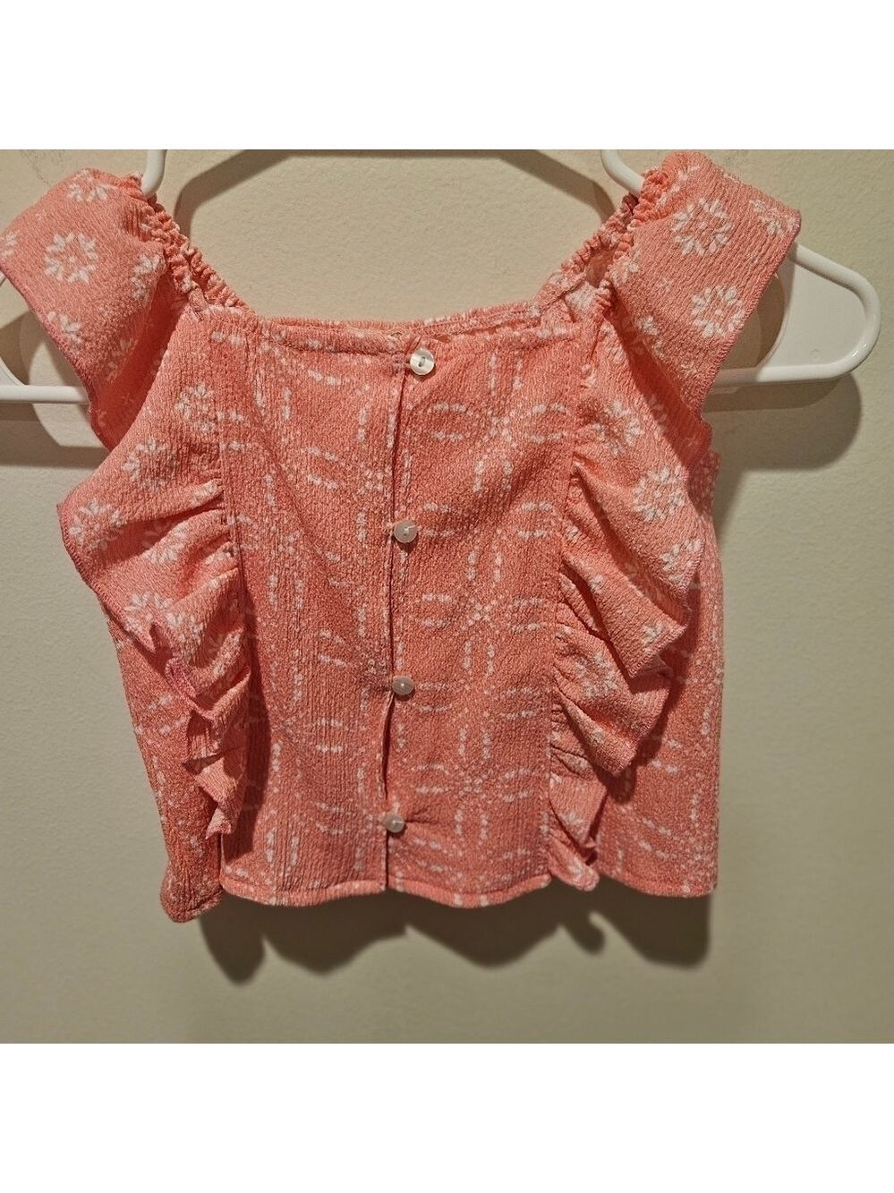 BTWEEN NWT GIRL'S PINK & WHITE FLORAL SHORT & TOP SET SIZE 4 - Picture 3 of 11